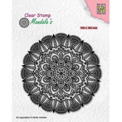 Nellie's Choice Clear Stamp - Mandala - Dahlia Flower